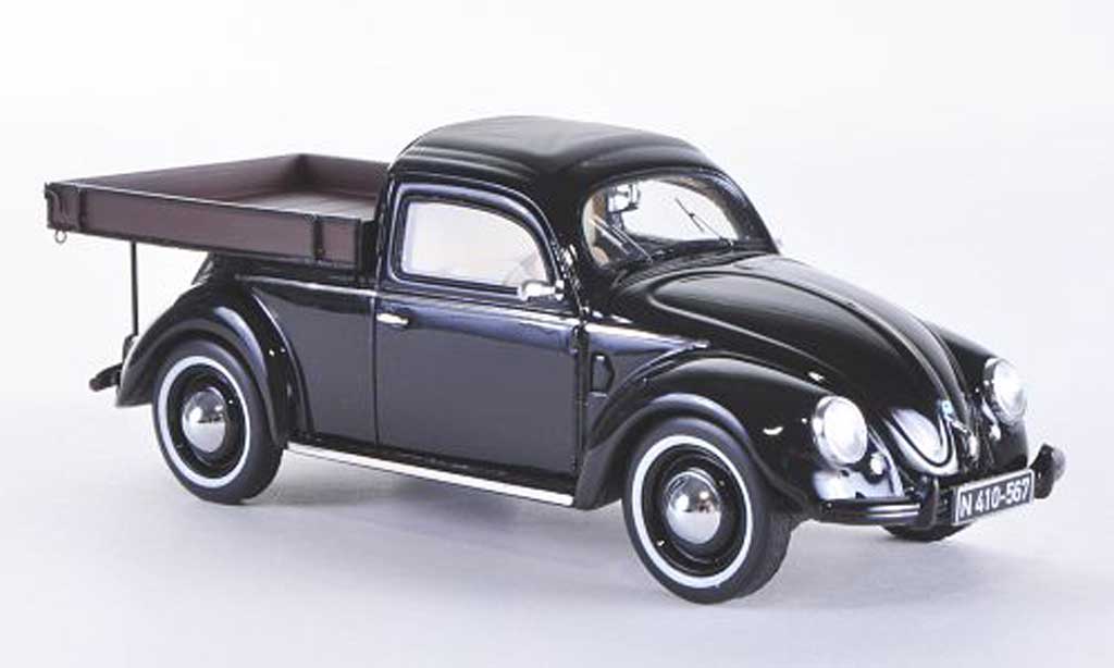 Volkswagen Kafer 1/43 Schuco Beutler-Pritsche nero modellino in miniatura