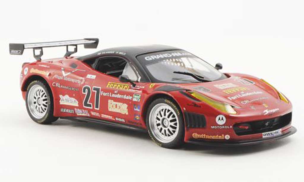 Ferrari 458 Italia 1/43 Ferrari Racing Collection Italia Grand Am Daytona test J.Melo / T.Vilander 2011 modellino in miniatura