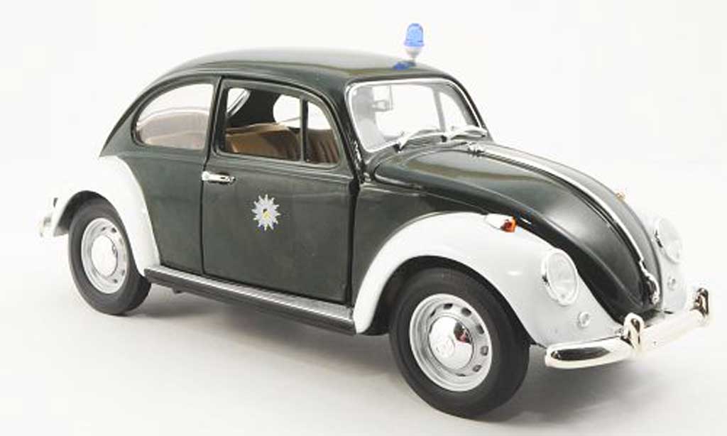 Volkswagen Kafer 1/18 Yat Ming Polizei Stuttgart grun/bianco modellino in miniatura