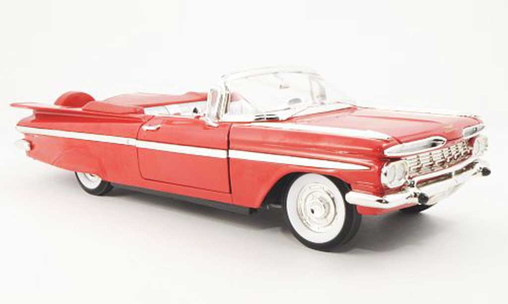 Chevrolet Impala 1959 1/18 Yat Ming 1959 Convertibile rosso modellino in miniatura