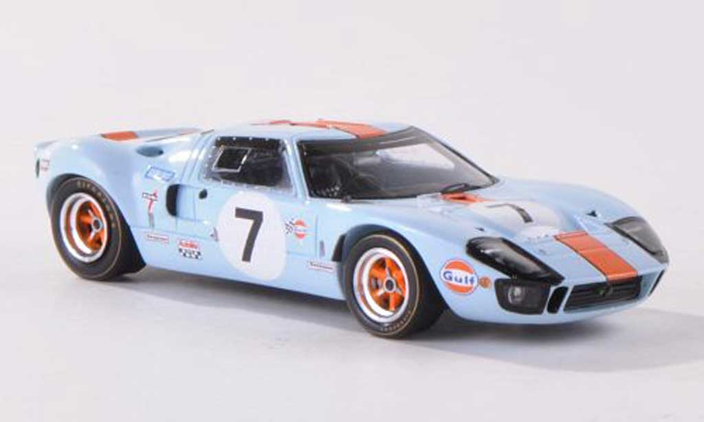 Ford GT40 1/43 Spark GT 40 No.7 Gulf 24h Le Mans 1969 D.Hobbs/M.Hailwood modellino in miniatura