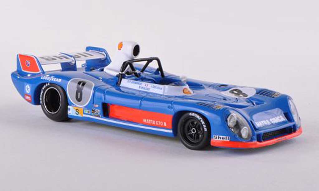 Matra MS670B 1/43 Spark No.8 Gitanes 24h Le Mans 1974 B.Wollek/J.P.Jaussaud/J.Dolhem modellino in miniatura