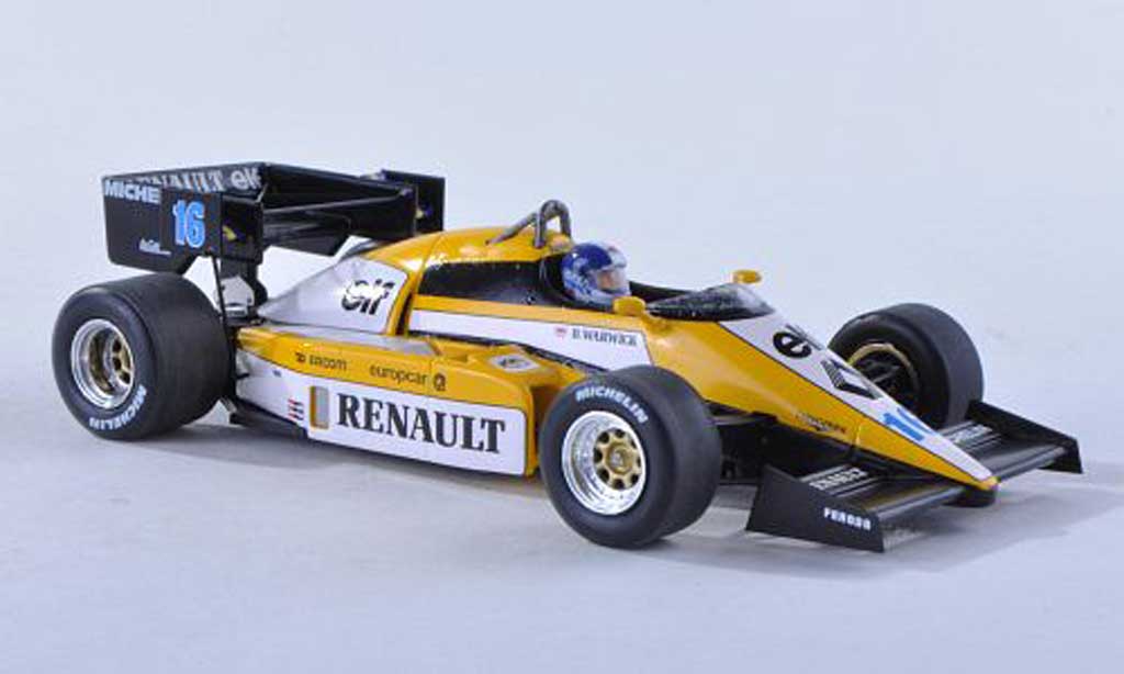 Renault F1 1984 1/43 Spark 1984 RE50 No.16 GP Grande-Bretagne D.Warwick modellino in miniatura