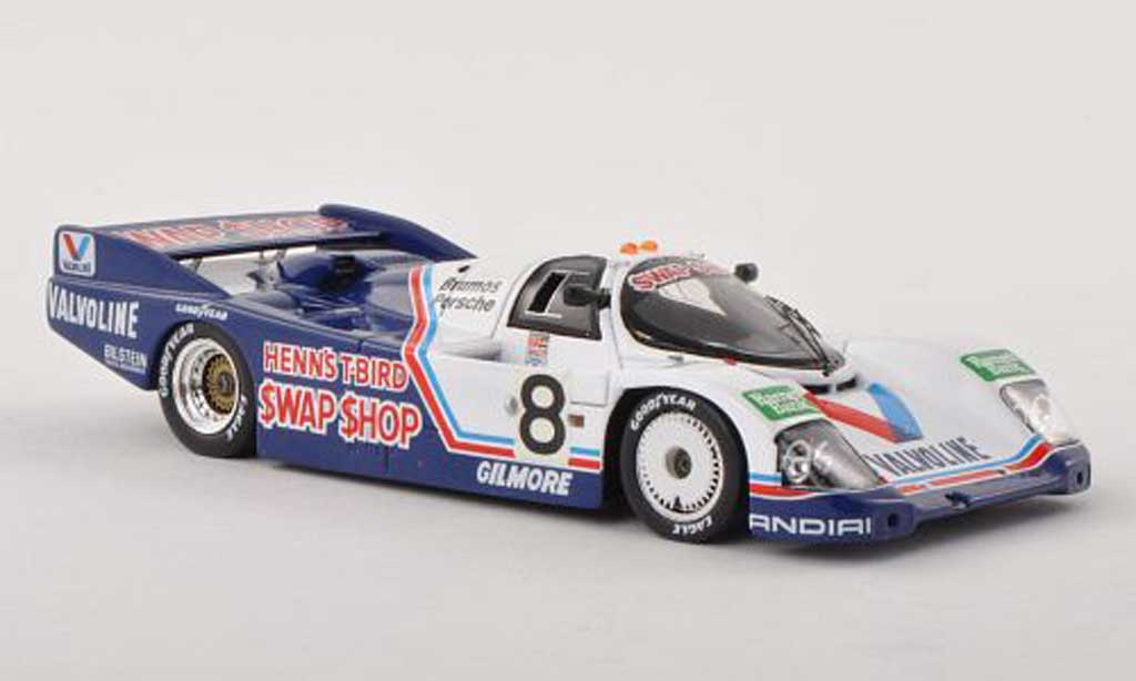 Porsche 962 1985 1/43 Spark 1985 No.8 Valvoline 24h Daytona A.J.Foyt/B.Wollek/A.Unser/T.Boutsen modellino in miniatura