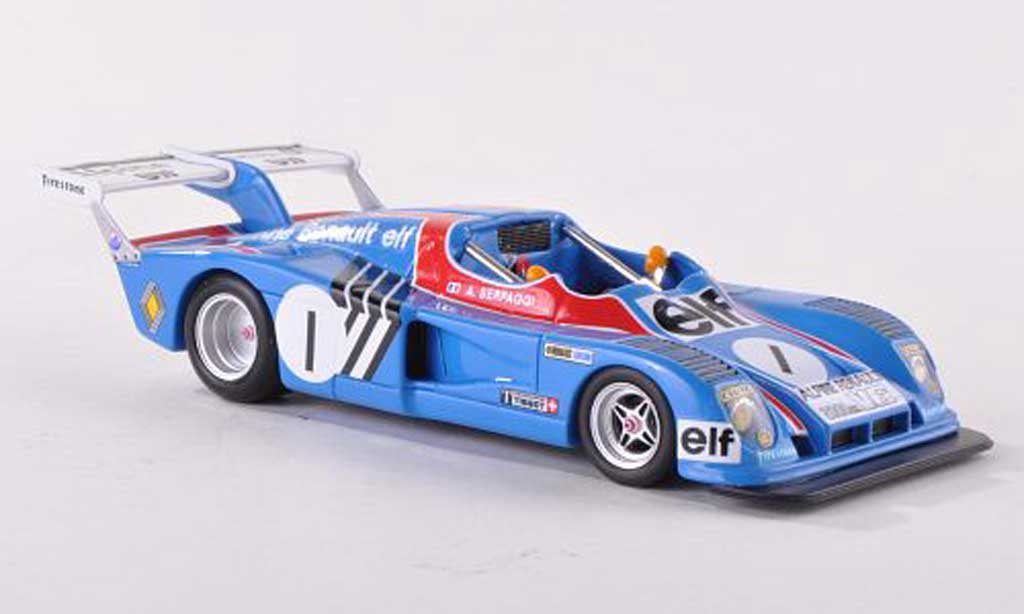 Alpine A441 1/43 Spark No.1 A.Serpaggi Champion 2LGR6 1974 modellino in miniatura