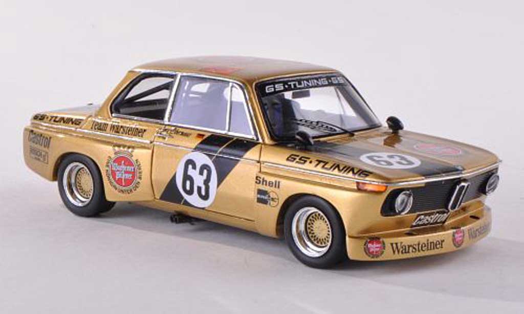 Bmw 2002 Tii 1/43 Spark Tii No.63 Warsteiner DRM Norisring 1975 J.Obermoser modellino in miniatura