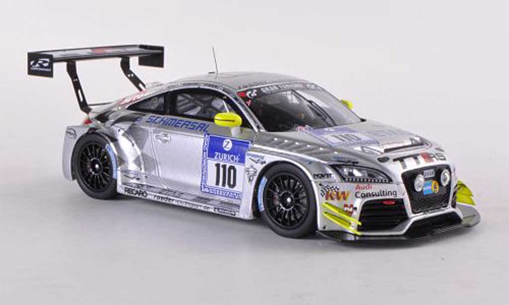 Audi TT RS 1/43 Spark RS No.110 24h Nurburgring 2012 T.Sluis/H.Schmersal/C Tiger/P.Kaiser modellino in miniatura