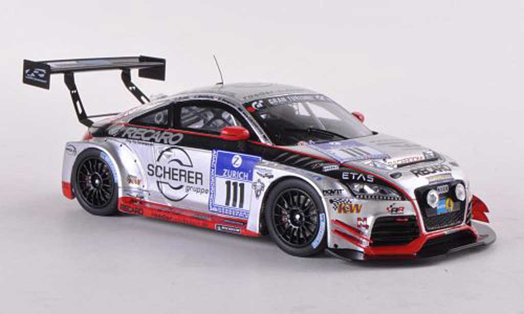 Audi TT RS 1/43 Spark RS No.111 Scherer 24h Nurburgring 2012 S.Landmann/C.Breuer/J.Wohlfarth/E.Deegener modellino in miniatura
