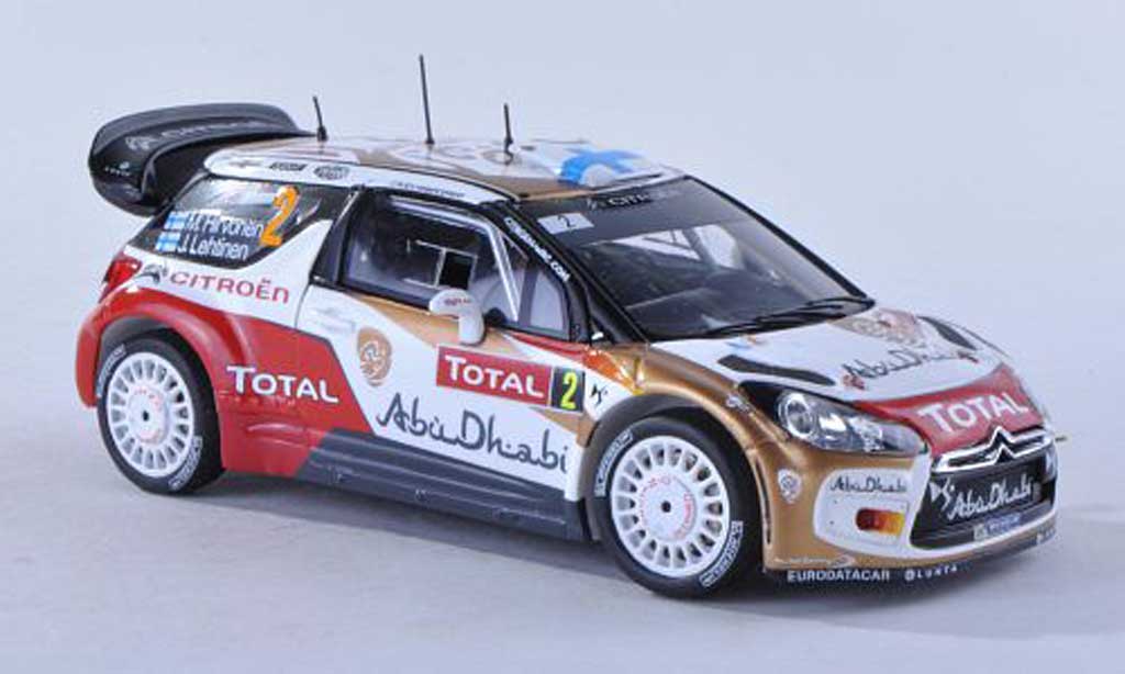 DS Automobiles DS3 WRC 2013 1/43 Spark WRC 2013 No.2 Abu Dhabi Rally Monte Carlo M.Hirvonen/J.Lehtinen modellino in miniatura