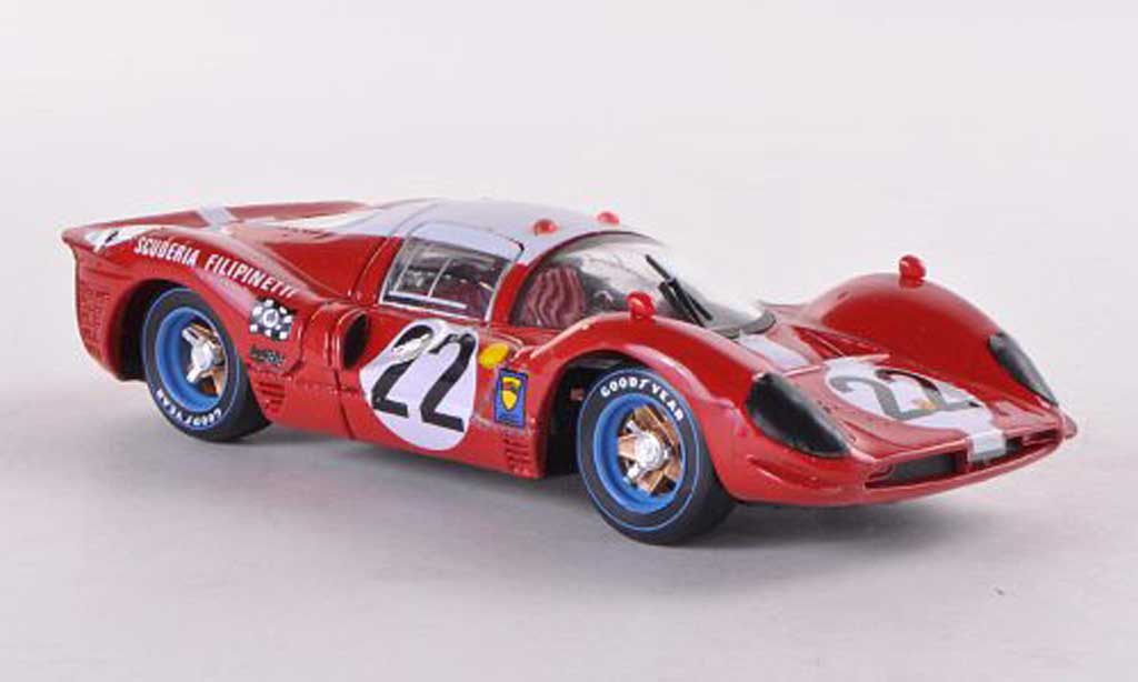 Ferrari 412 1/43 Brumm P No.22 Scuderia Filipinetti 24h Le Mans 1967 Scuderia Filipinetti modellino in miniatura
