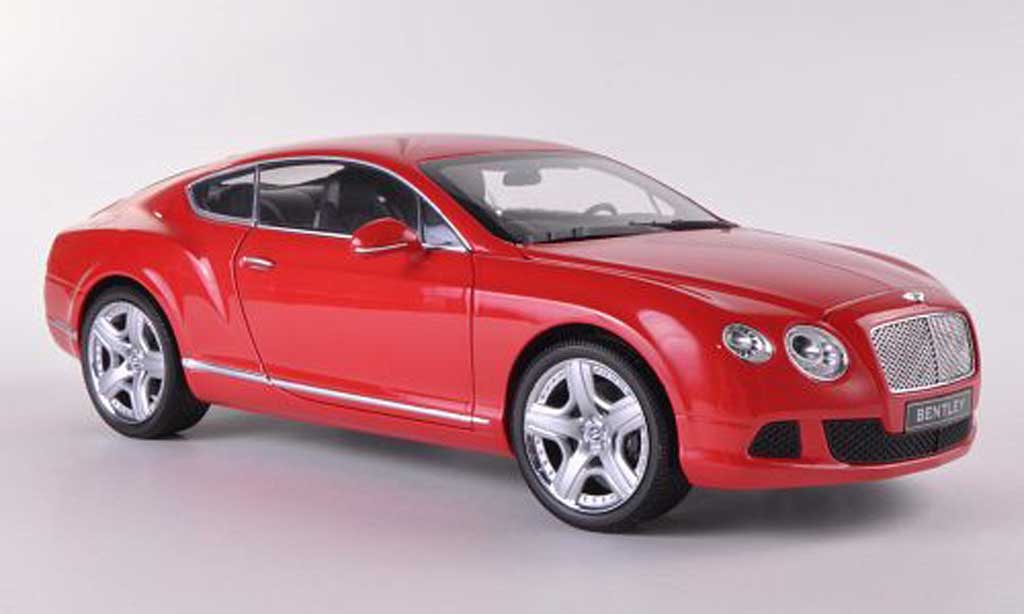 Bentley Continental GT 1/18 Minichamps GT rosso 2011 modellino in miniatura