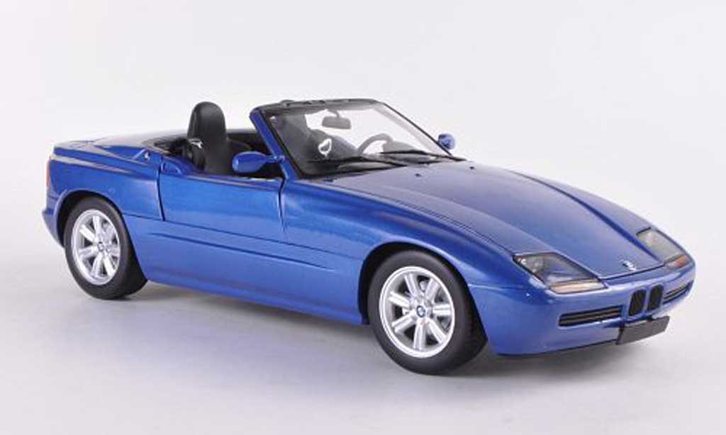 Bmw Z1 1/18 Minichamps blu 1988 modellino in miniatura