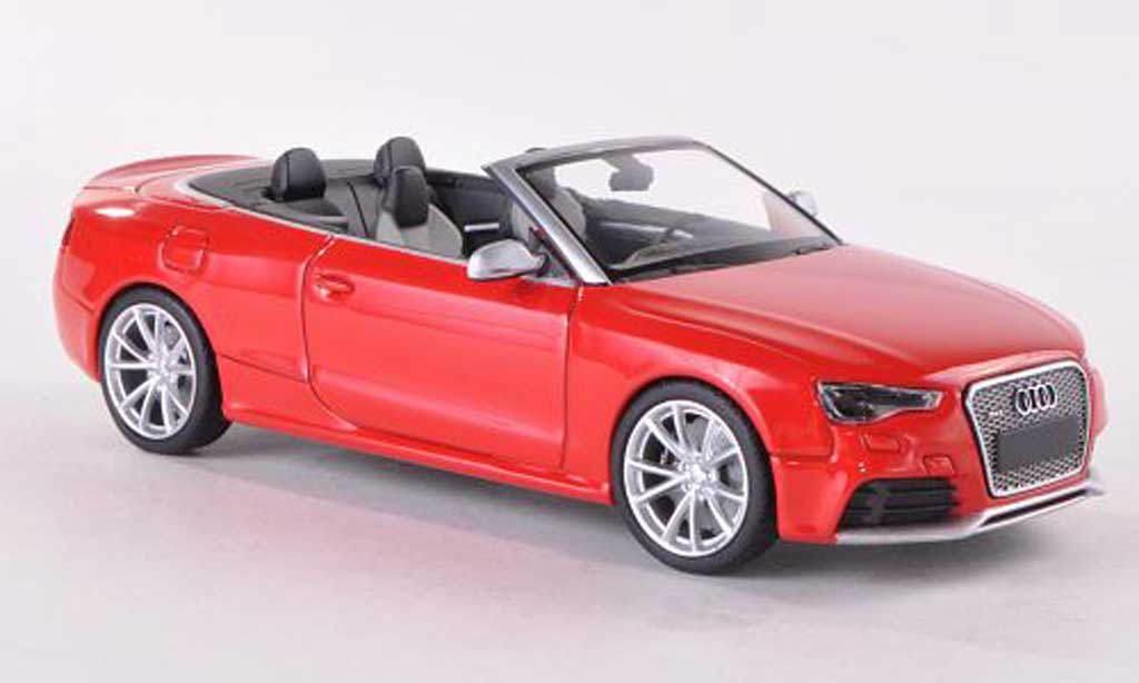Audi RS5 cabriolet 1/43 Minichamps cabriolet Cabriolet rosso 2012 modellino in miniatura