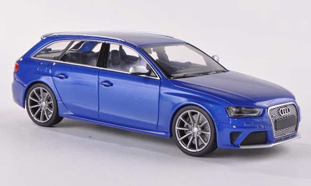 Audi RS4 1/43 Minichamps Avant blu 2012 modellino in miniatura