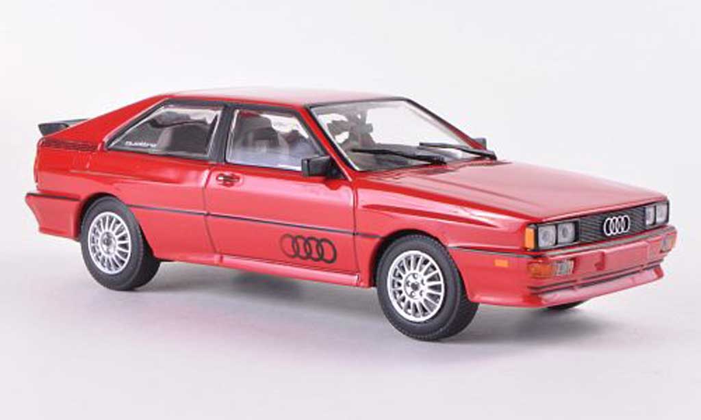Audi Quattro 1/43 Minichamps rosso 1981 modellino in miniatura