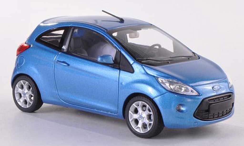 Ford Ka 1/43 Minichamps II blu 2009 modellino in miniatura