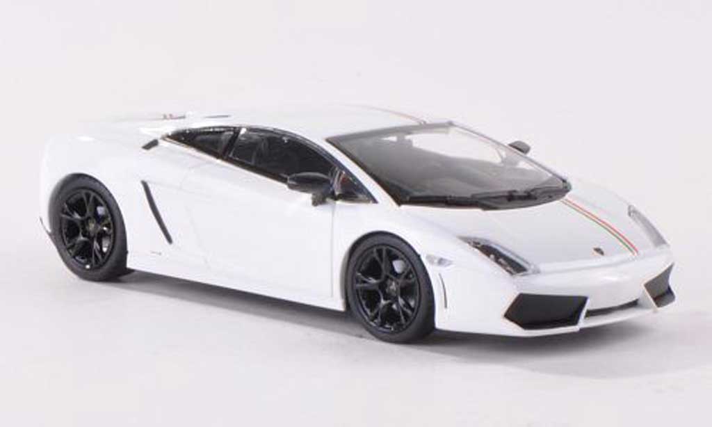 Lamborghini Gallardo LP550-2 1/43 Minichamps LP550-2 bianco/tricolore 2011 modellino in miniatura