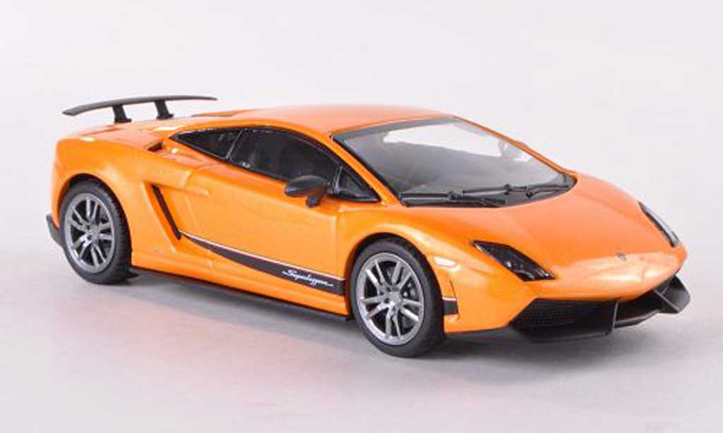 Lamborghini Gallardo LP570-4 1/43 Minichamps LP570-4 Superleggera orange 2011 modellino in miniatura