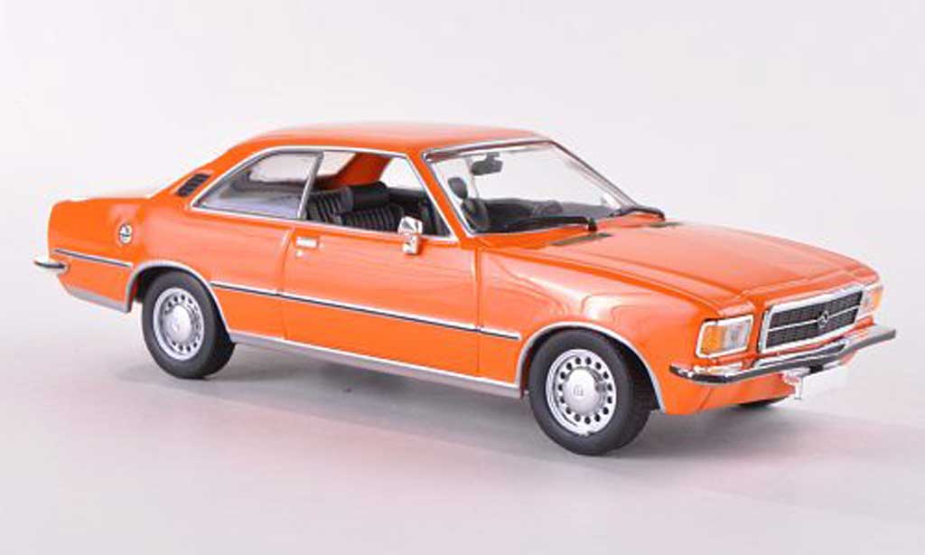 Opel Rekord 1/43 Minichamps D Coupe orange 1975 modellino in miniatura