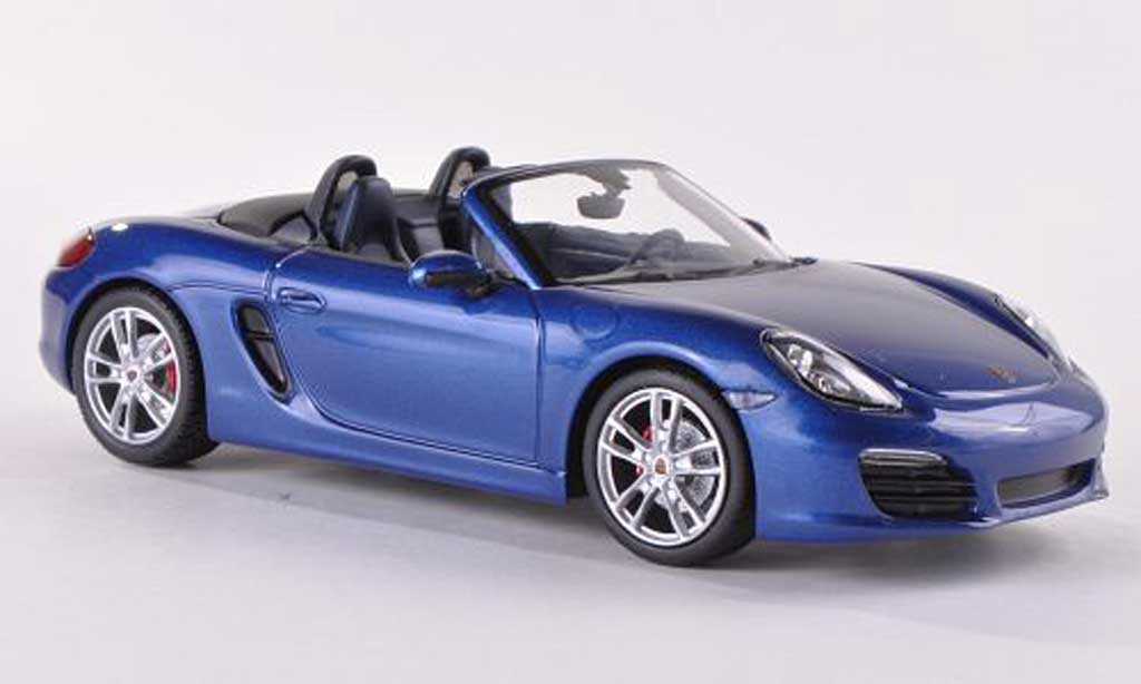 Porsche Boxster 1/43 Minichamps S (981) blu 2012 modellino in miniatura