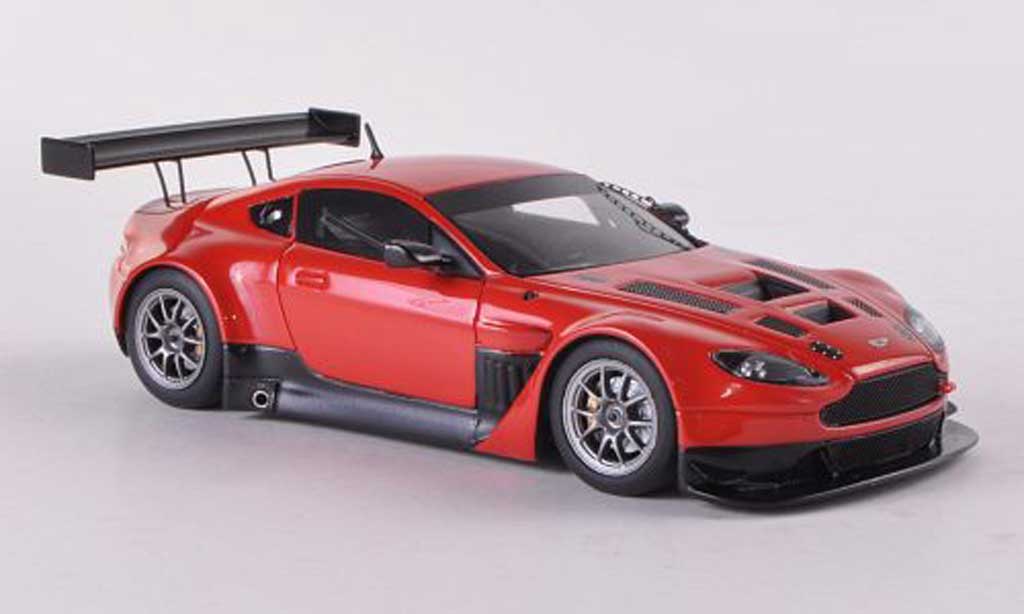 Aston Martin V12 GT3 1/43 Minichamps GT3 Vantage rosso Plain Body Version 2012 modellino in miniatura