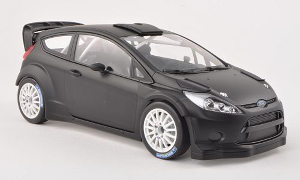 Ford Fiesta WRC 1/18 Minichamps WRC nero Plain Body Version 2011 modellino in miniatura