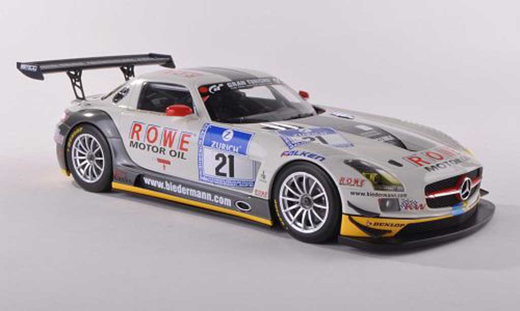 Mercedes SLS 1/43 Minichamps AMG GT3 No.21 Rowe Racing 24h Nuerburgring 2012 Zehe/Hartung/Rehfeld/Bullitt modellino in miniatura