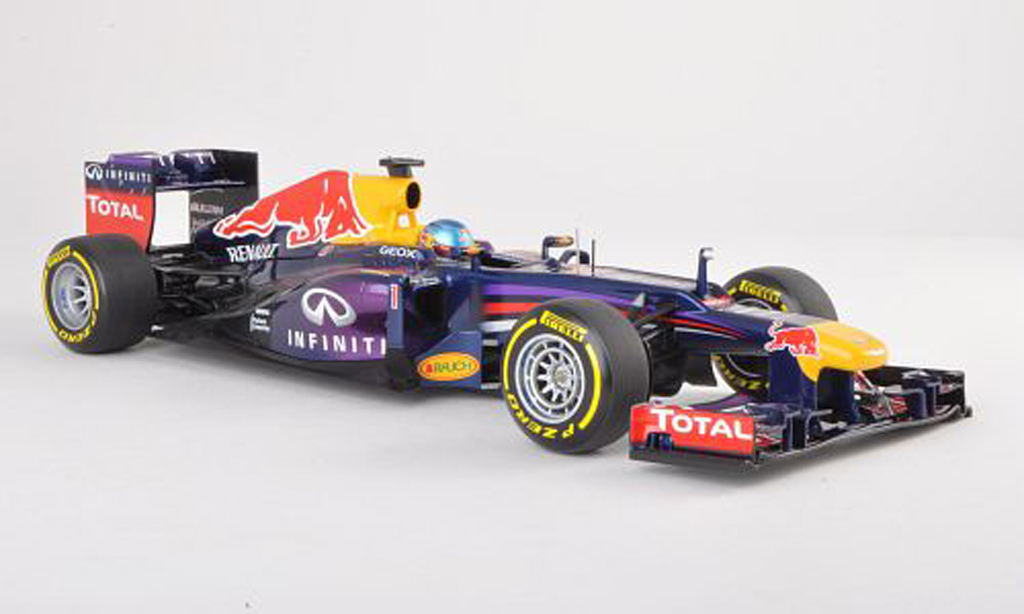 Red Bull F1 2013 1/18 Minichamps 2013 RB9 No.1 Presentationsfahrzeug S.Vettel modellino in miniatura