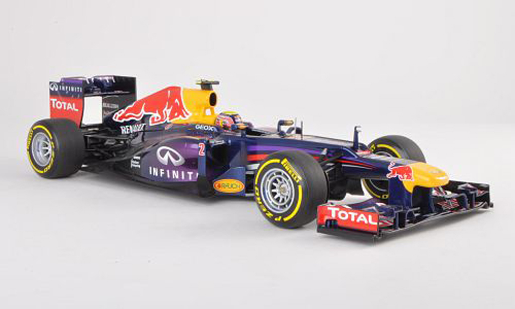 Red Bull F1 2013 1/18 Minichamps 2013 RB9 No.2 Presentationsfahrzeug M.Webber modellino in miniatura