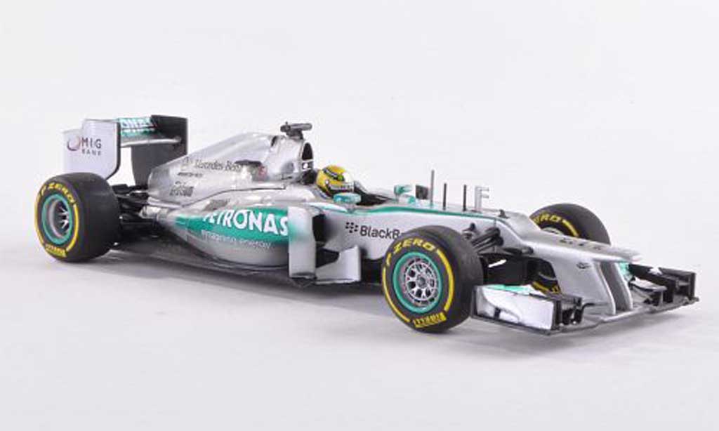 Mercedes F1 1/43 Minichamps AMG Team No.9 Petronas N.Rosberg Showcar 2013 modellino in miniatura