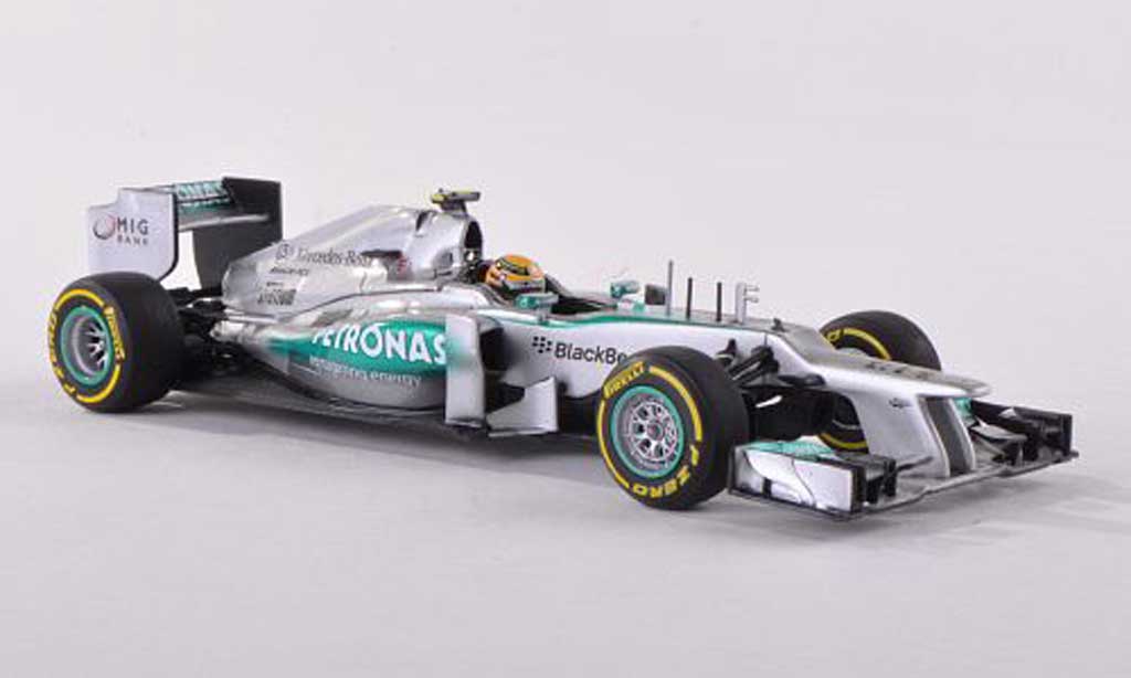 Mercedes F1 1/43 Minichamps AMG Team No10 Petronas L.Hamilton Showcar 2013 modellino in miniatura