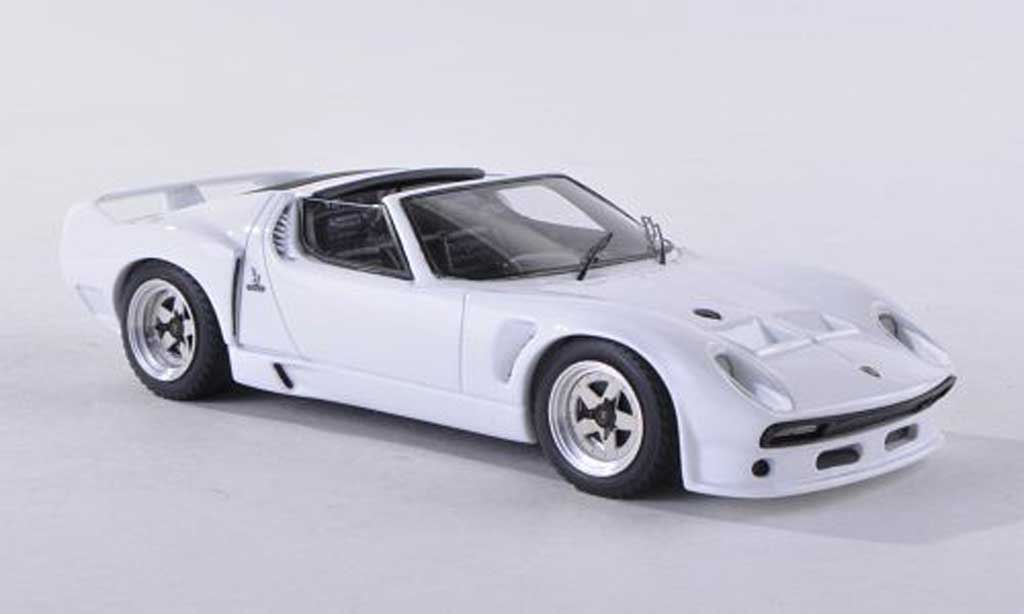 Lamborghini Miura SVJ 1/43 Look Smart SVJ Spyder bianco 1966 modellino in miniatura
