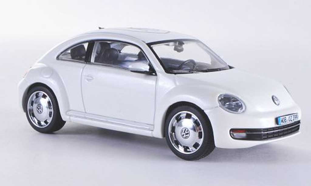Volkswagen Beetle 1/43 Schuco bianco Wolfsburg 2011 modellino in miniatura