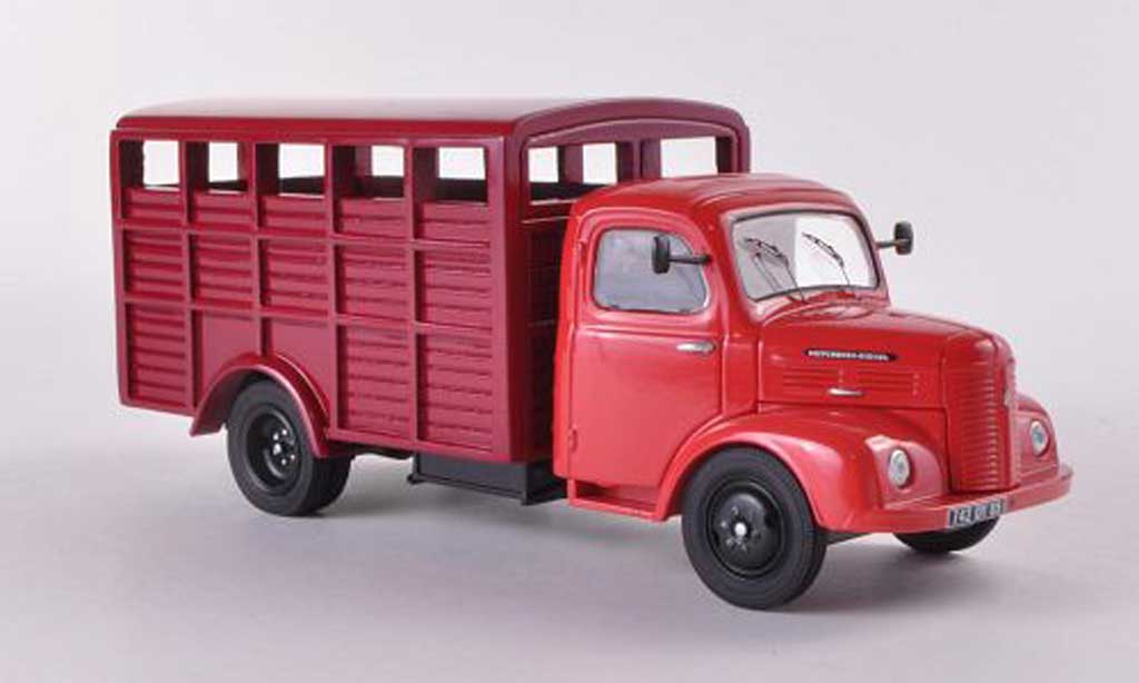 Hotchkiss PL50 1/43 Eligor Viehtransporter rosso/rosso modellino in miniatura