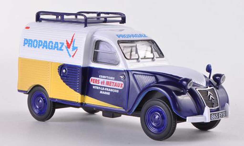 Citroen 2CV 1/43 Eligor AZU Propagaz modellino in miniatura