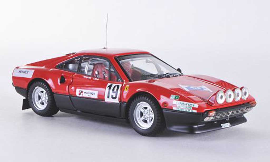 Ferrari 308 GTB 1/43 Best GTB Rally ST Cergue No.19 1982 Jaquillard modellino in miniatura