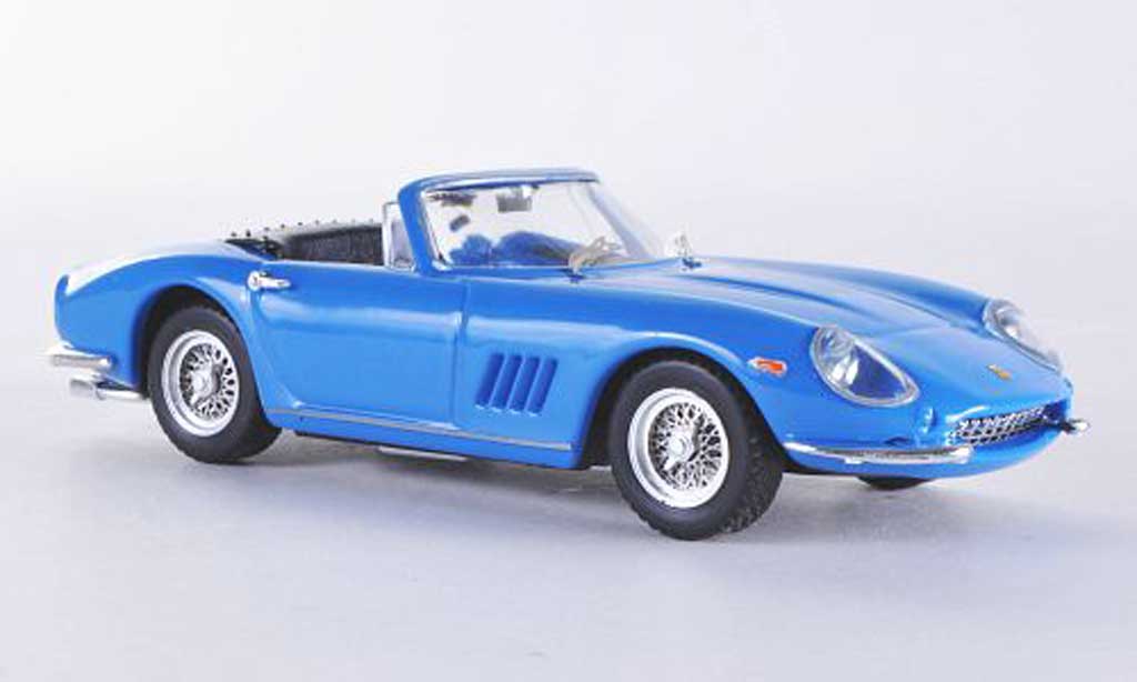 Ferrari 275 1/43 Best GTB/4 Spider blu Steve Mc Queen modellino in miniatura
