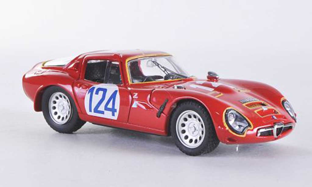 Alfa Romeo TZ2 1/43 Best Targa Florio No.124 1967 Sangri-la/Federico modellino in miniatura
