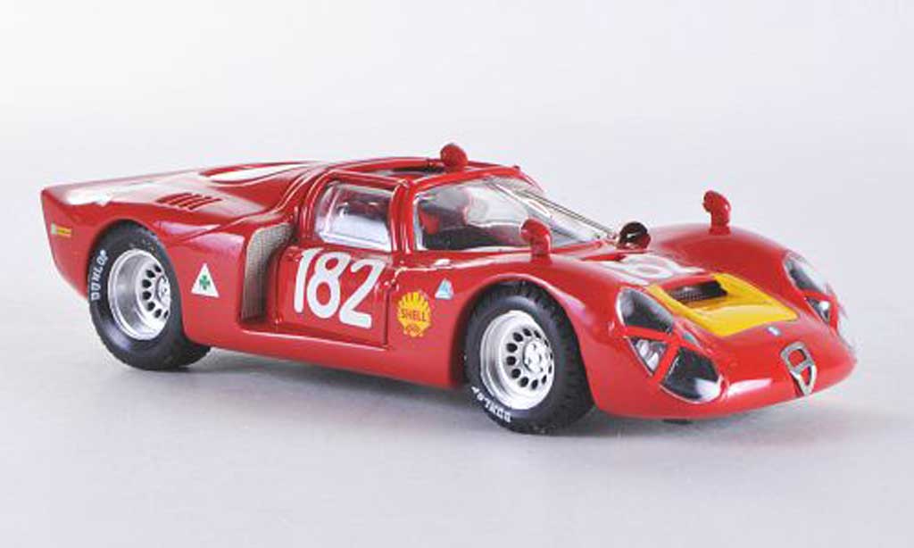 Alfa Romeo 33.2 1968 1/43 Best 1968 Spider Targa Florio No.182 Baghetti/Biscaldi modellino in miniatura