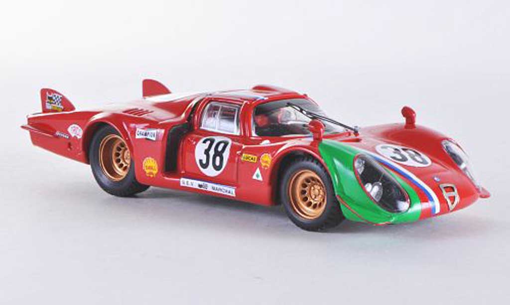 Alfa Romeo 33.2 1969 1/43 Best 1969 LM Le Mans No.38 Gosselin/Burgoigni modellino in miniatura