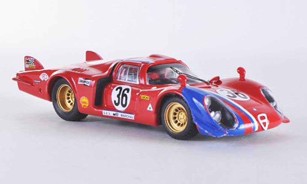 Alfa Romeo 33.2 1969 1/43 Best 1969 Le Mans No.36 Pilette/Slotemaker modellino in miniatura