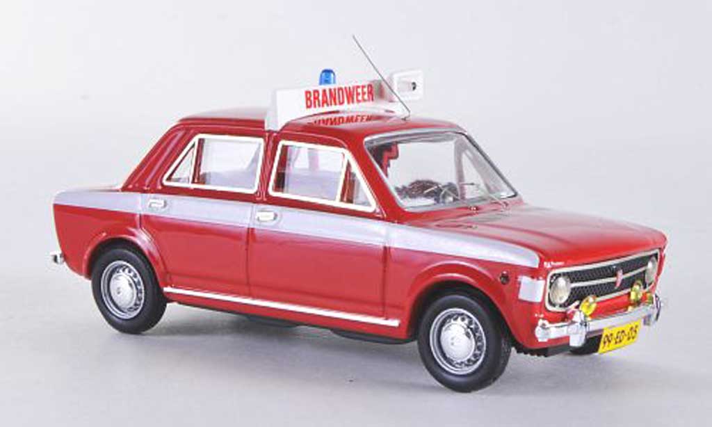 Fiat 128 1/43 Rio 4 turig danische Feuerwehr modellino in miniatura