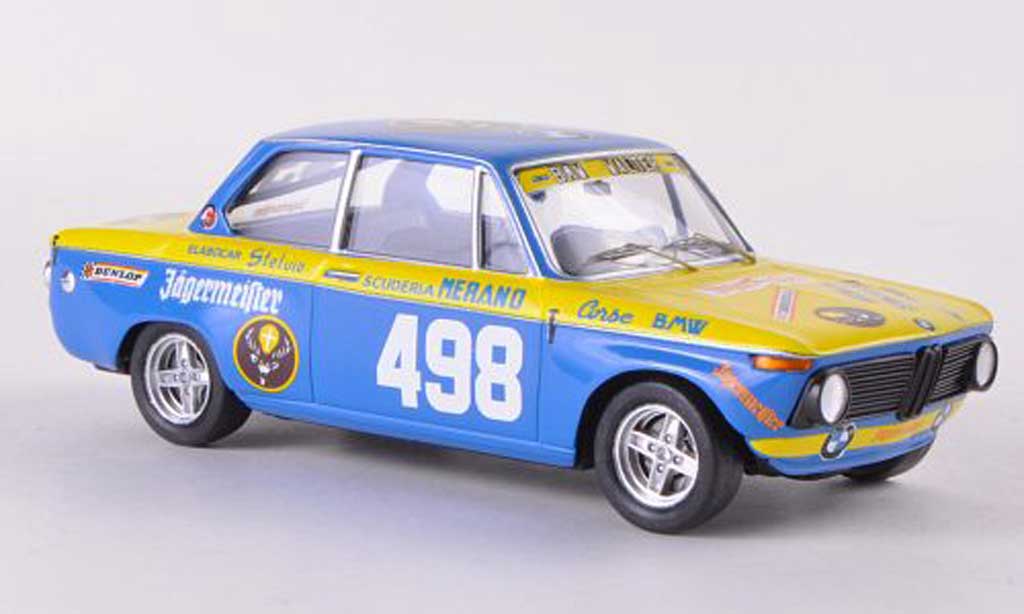Bmw 1602 1/43 Trofeu No.498 Jagermeister P.Hanny Trento Bondone 1972 modellino in miniatura
