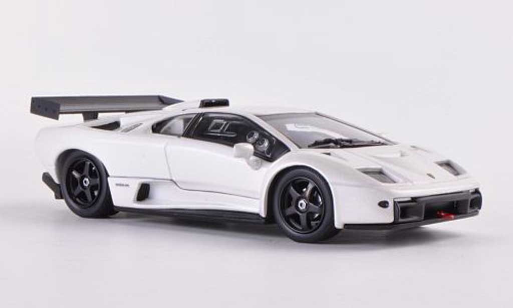 Lamborghini Diablo GTR 1/43 Kyosho GTR S bianco modellino in miniatura