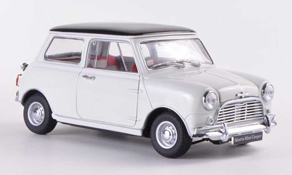 Austin Mini Cooper S 1/18 Kyosho Cooper S MkI 1275S bianco/nero RHD modellino in miniatura
