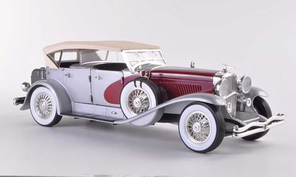 Duesenberg 1934 1/18 Signature grigio grigio/rosso modellino in miniatura
