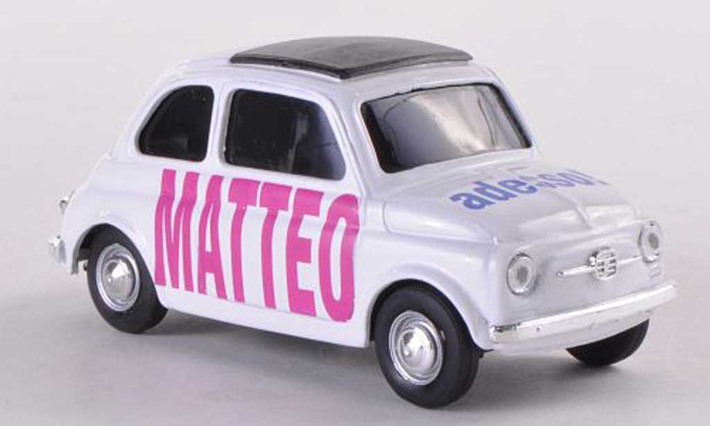 Fiat 500 Brums 1/43 Brumm Brums MATTEO adesso bianco modellino in miniatura