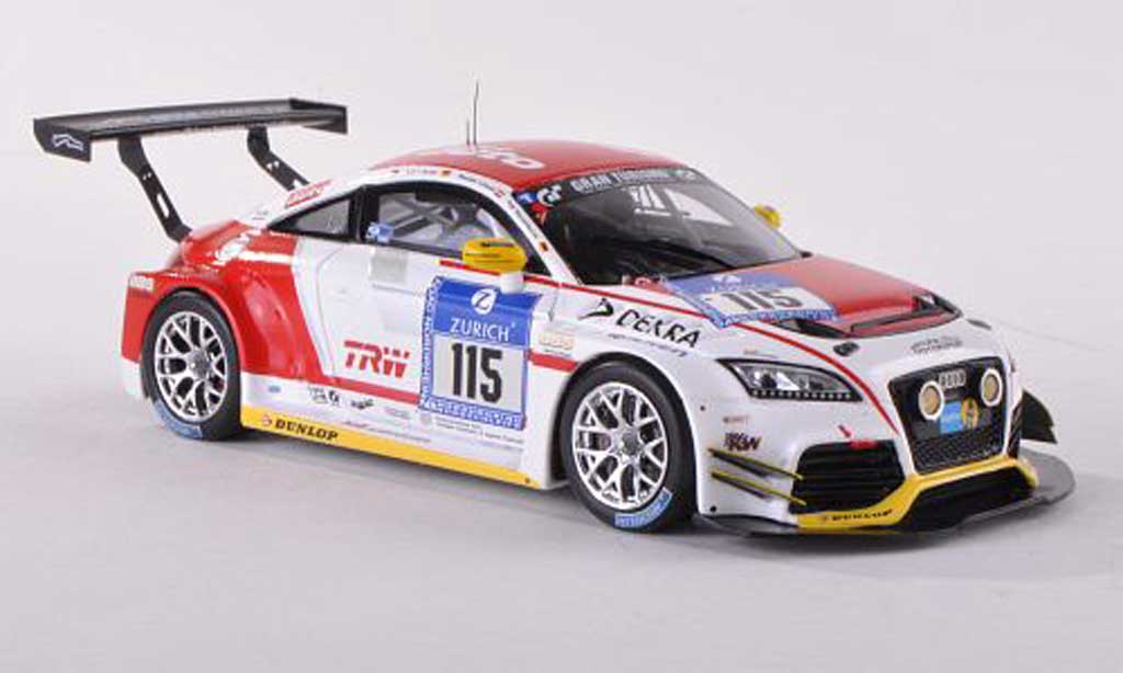 Audi TT RS 1/43 Spark RS No.115 FH Cologne/Sport voiture 24h Nuerburgring 2012 H.Von Saurma/A.Osieka/D.Schmid/A.Wassertheurer modellino in miniatura