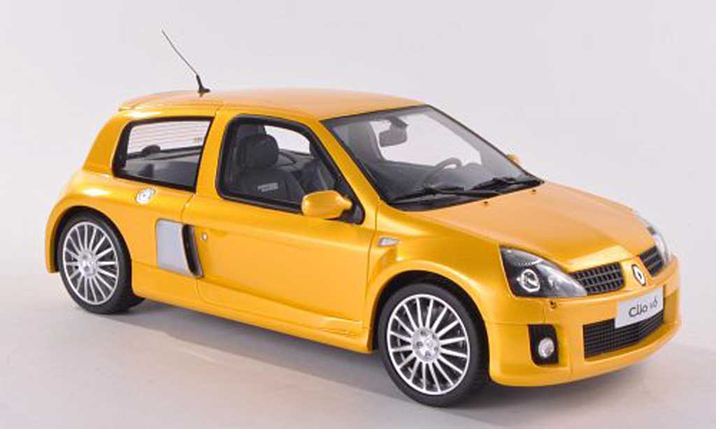 Renault Clio V6 1/18 Ottomobile V6 Phase 2 giallo modellino in miniatura