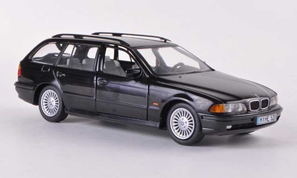 Bmw 528 1/43 Schuco i Touring (E39) nero 1997 modellino in miniatura